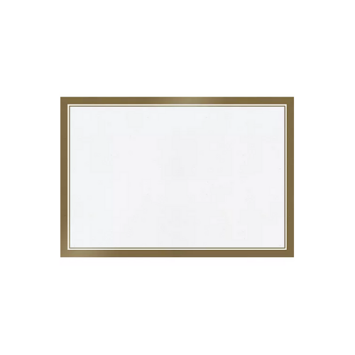 White Gold Trimmed Paper Placemats 24 ct