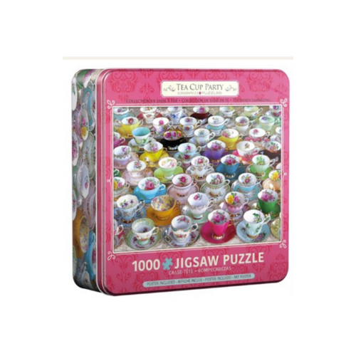 Eurographics 1000pc Puzzle in a Tin - Tea Cup Party