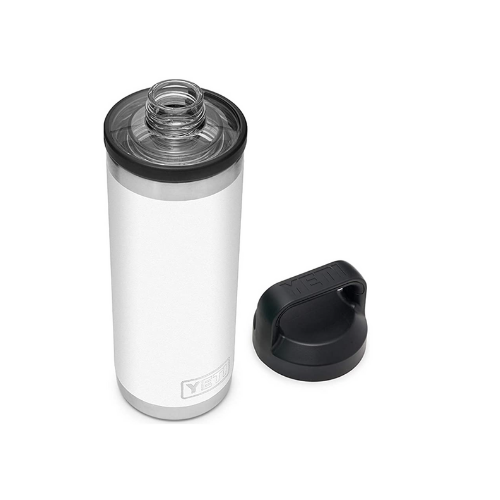 YETI Rambler 18oz SS Bottle w/Chug Cap - White