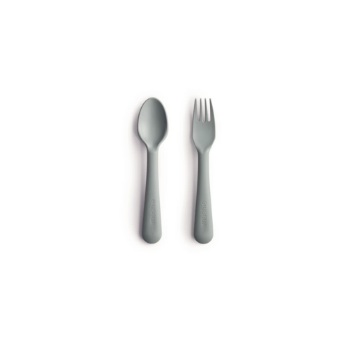 Mushie Fork & Spoon Set - Sage