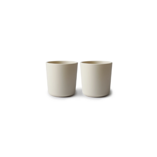 Mushie Dinnerware Cup - Ivory - Set of 2