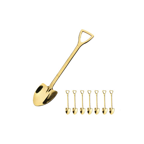 Gold SS Shovel Spoons - 8pk