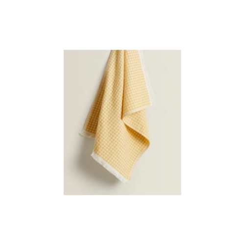 Yellow Gingham Kitchen Towel