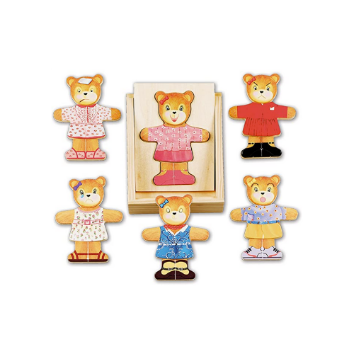 Melissa & Doug Wooden Bear Dress-Up