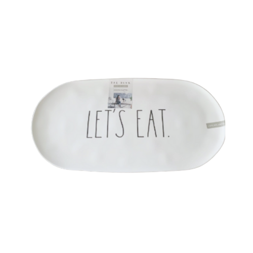 Rae Dunn 'Let's Eat' Melamine Serving Tray