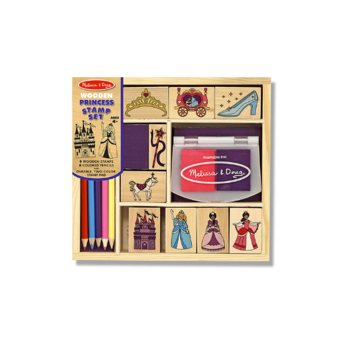 Melissa & Doug Wooden Stamp Set - Princesses