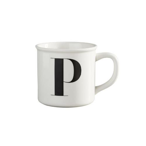 Pottery Barn "P" Mug