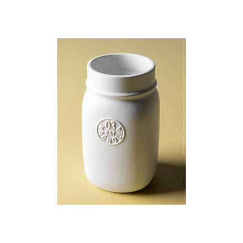 Magnolia Matte White Jar Pencil Holder