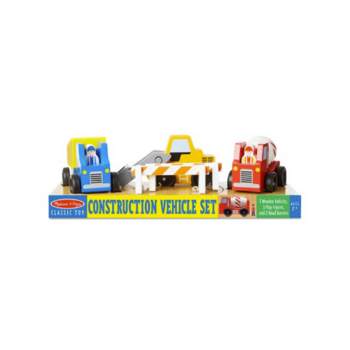 Melissa & Doug Wooden Construction Vehicle Set