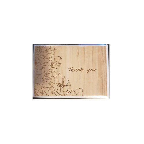 Floral Thank You Card w/Envelope