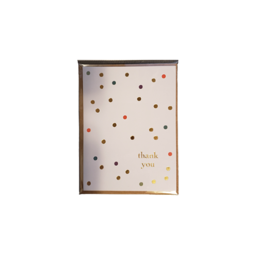 Polka Dot Thank You Card w/Envelope