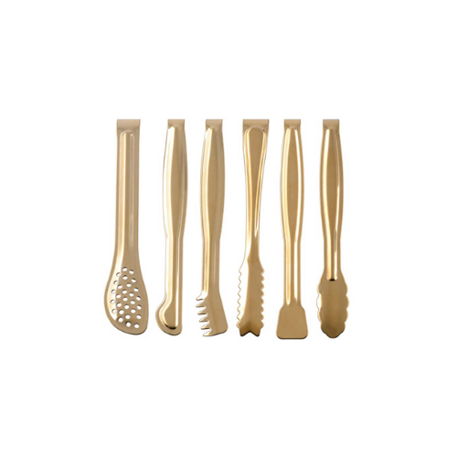 Mini SS Tongs - Gold