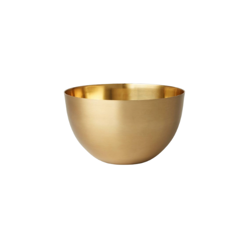 Gold Aluminum Serving Bowl