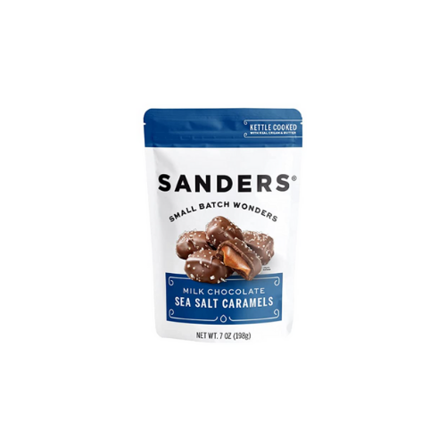 Sanders Fine Chocolates - Milk Chocolate Sea Salt Caramels - 7 oz