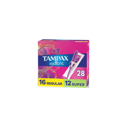 Tampax Radiant 16 Regular/12 Super