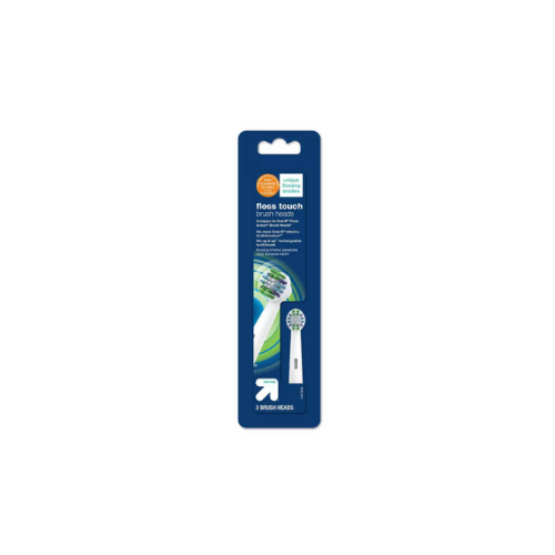 up&up Floss Touch Brush Heads Replacements - 3pk