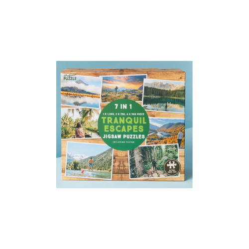 Tranquil Escapes 7-in-1 Puzzles