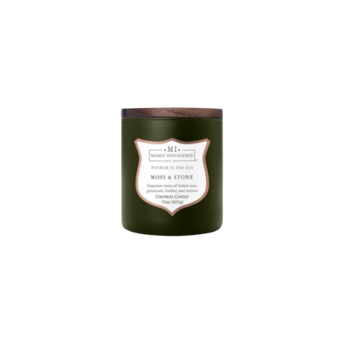 Manly Indulgence 15oz Candle - Moss & Stone