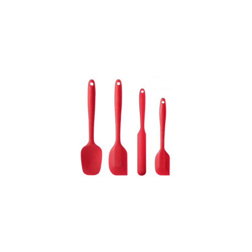 Confection Stand 4pc Silicone Baking Utensil Set - Red