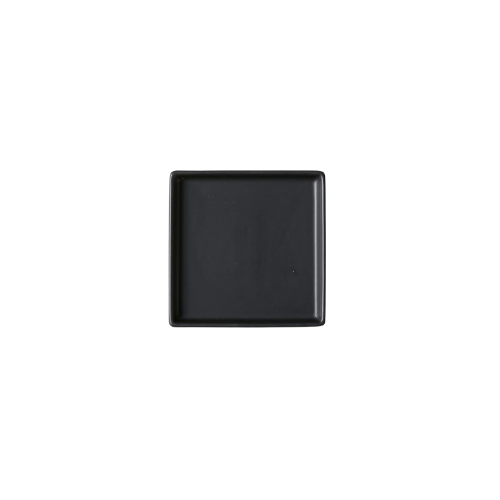 CB2 Bento Matte Black Appetizer Plate