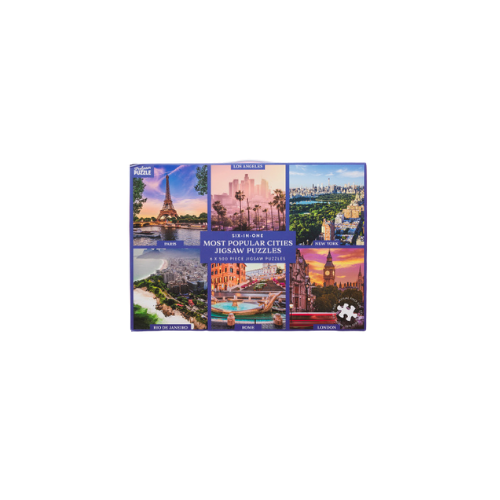 Popular Cities 6-in-1 Puzzle