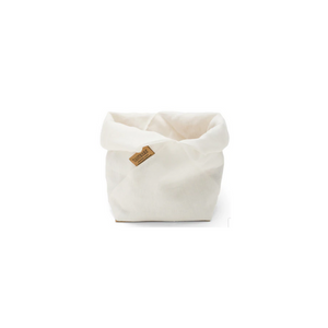 UASHMAMA Linen Fiocco Bag - White