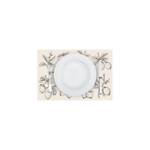 Zela Paper Placemats 25 ct - Limone