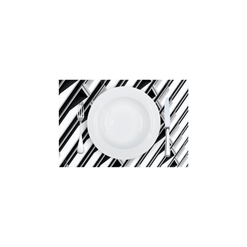 Zela Paper Placemats 25 ct - Black & White