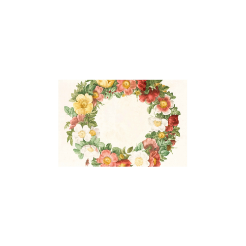 Zela Paper Placemats 25 ct - Floral Wreath