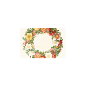 Zela Paper Placemats 25 ct - Floral Wreath