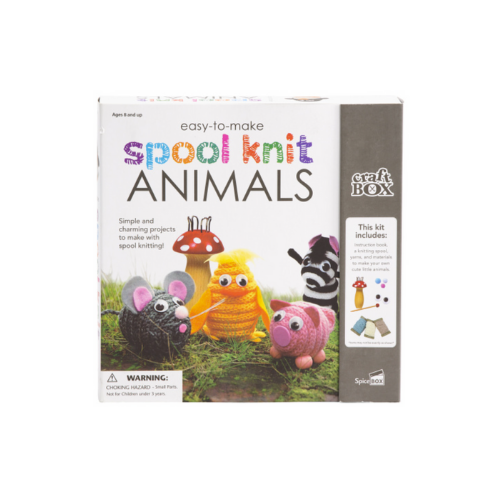 Spicebox Spool Knit Animals Craft Box