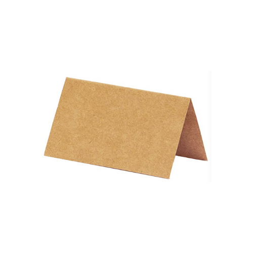 Kraft Paper Place Cards - Tent Style Brown 25ct