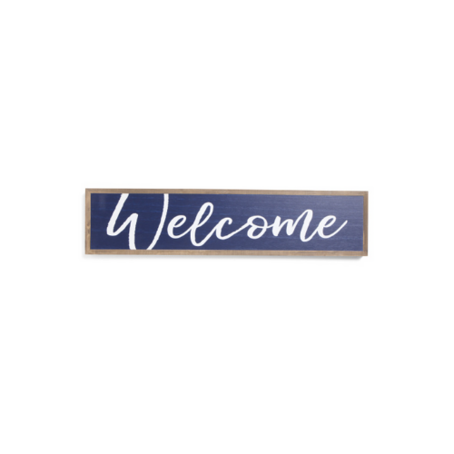 Wooden "Welcome" Sign - 7"x 30"