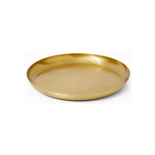 Gold Round Tray - 9.5"