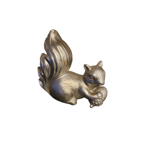 Silver Squirrel Decor