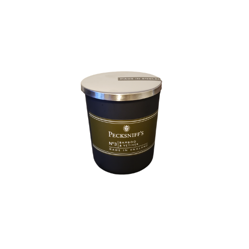 Pecksniff's Black Candle 3.5oz - Bamboo & Vetiver