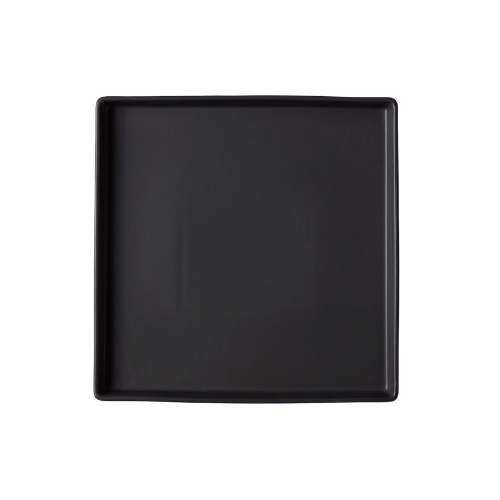 CB2 Bento Matte Black Square Platter