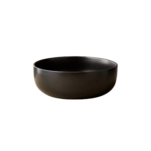 CB2 Crisp Matte Black Serving Bowl