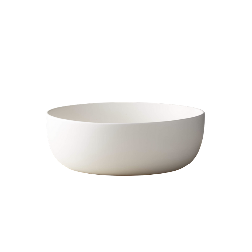 CB2 Crisp Matte White Serving Bowl