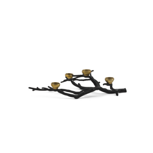 Tahari Black Tree Branch Tea Light Holder