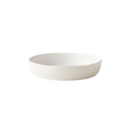 CB2 Crisp Matte White Pasta Bowl