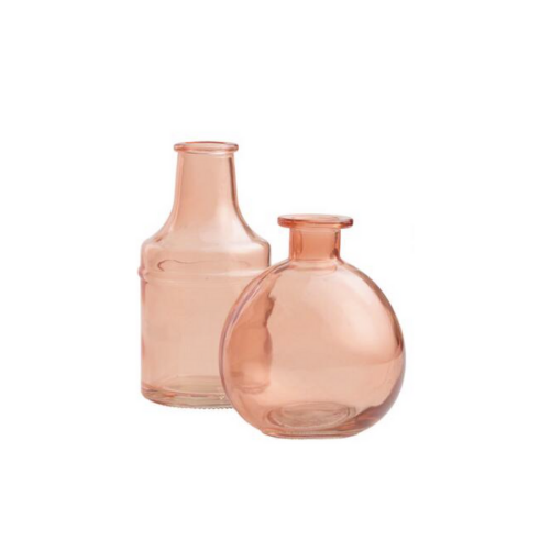 Coral Bottle Bud Vase