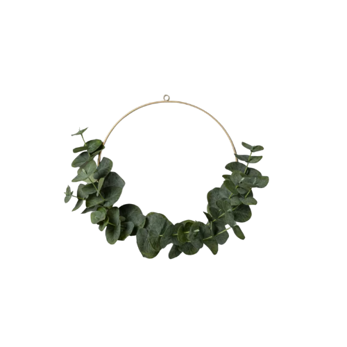 Hearth & Hand Faux Eucalyptus Wire Wreath - 14"