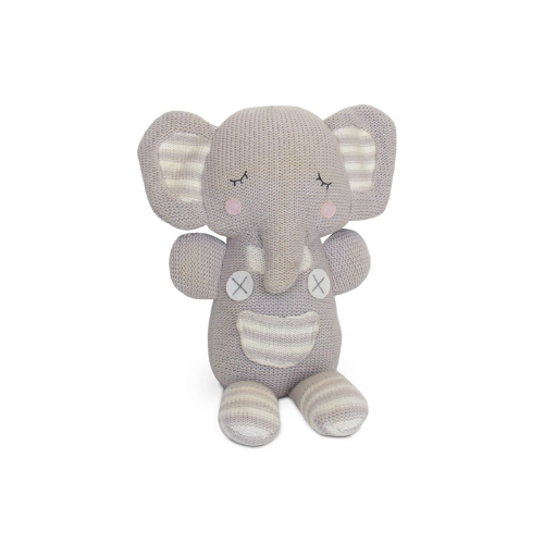 Living Textiles Knit Toy - Theodore Elephant