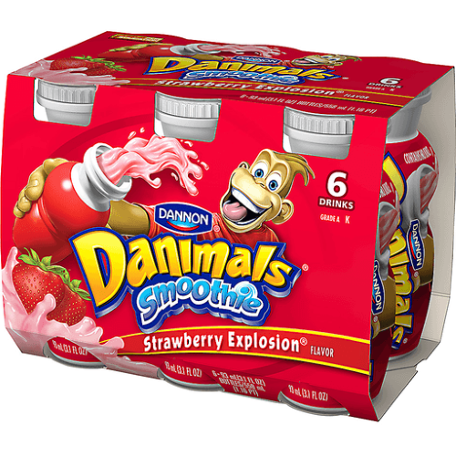 Dannon Danimal Yogurt - 6pk Strawberry Explosion