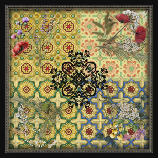 Silk Scarf, [EF75-1] Emporio Fiore Oktober EF75-1 90cm