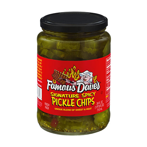 Famous Dave's Spicy Pickle Chips - 24oz.