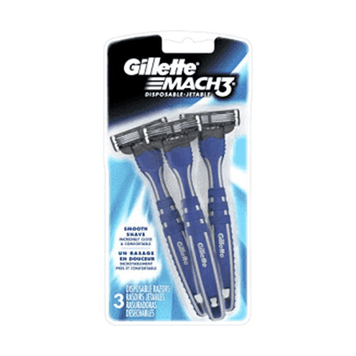 Gillette Mach 3 Disposable Razor 3 pack