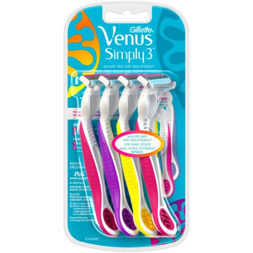 Gillette Venus Simply 3 Disposable Razor - 4 pack