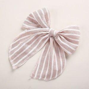 Hair Bow, striped